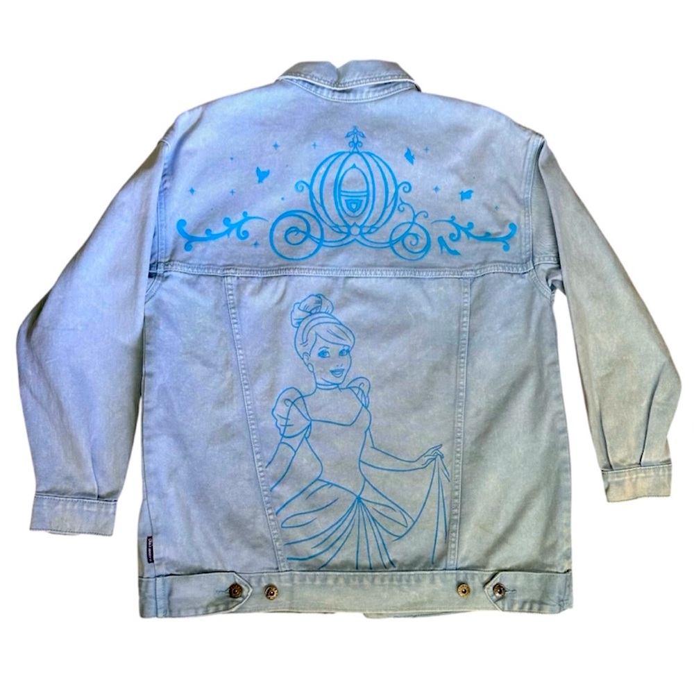Disney Cinderella Denim Jean Jacket womens Medium SPIRIT JERSEY